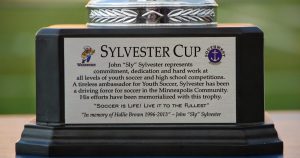 Detail of Sylvester Cup Trophy