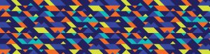 Triangle Pattern Background with Washburn High School Colors