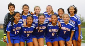 Washburn girls varsity team starters